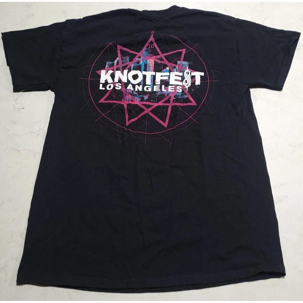 KNOTFEST 2021 Los Angeles SLIPKNOT Metal Band LA ‘21 Concert T Shirt Medium EUC